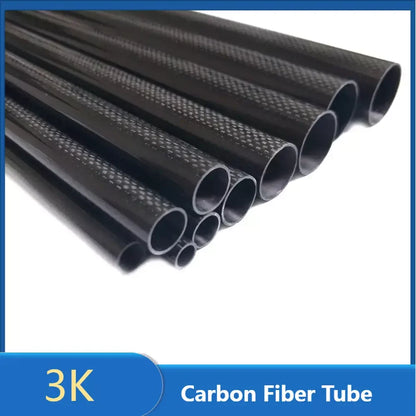 Carbon Fiber Tube 3K Length 500mm - Diameter 10mm 12mm 14mm 16mm 18mm 22mm 24mm 26mm 28mm 30mm 32mm for RC Model Airplane Car