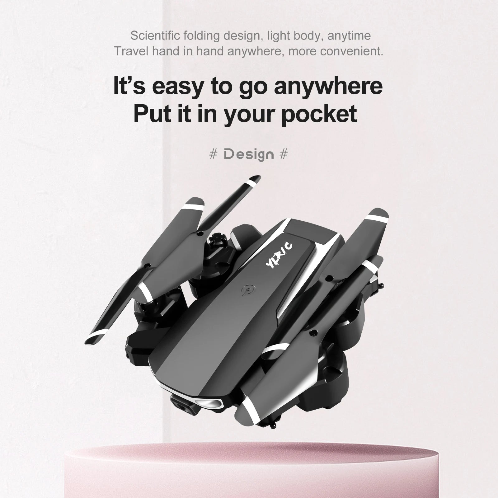 S90 Mini Drone, scientific folding design; light body, anytime travel hand in hand anywhere 