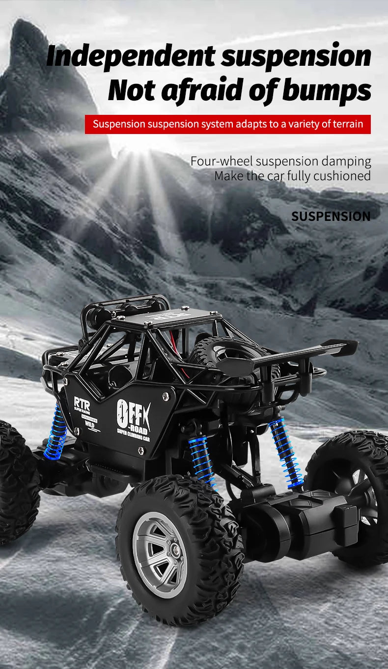 ZWN 1:20 2WD RC Car, independent suspension System adapts to a variety of terrain Four-wheel suspension damping Make the
