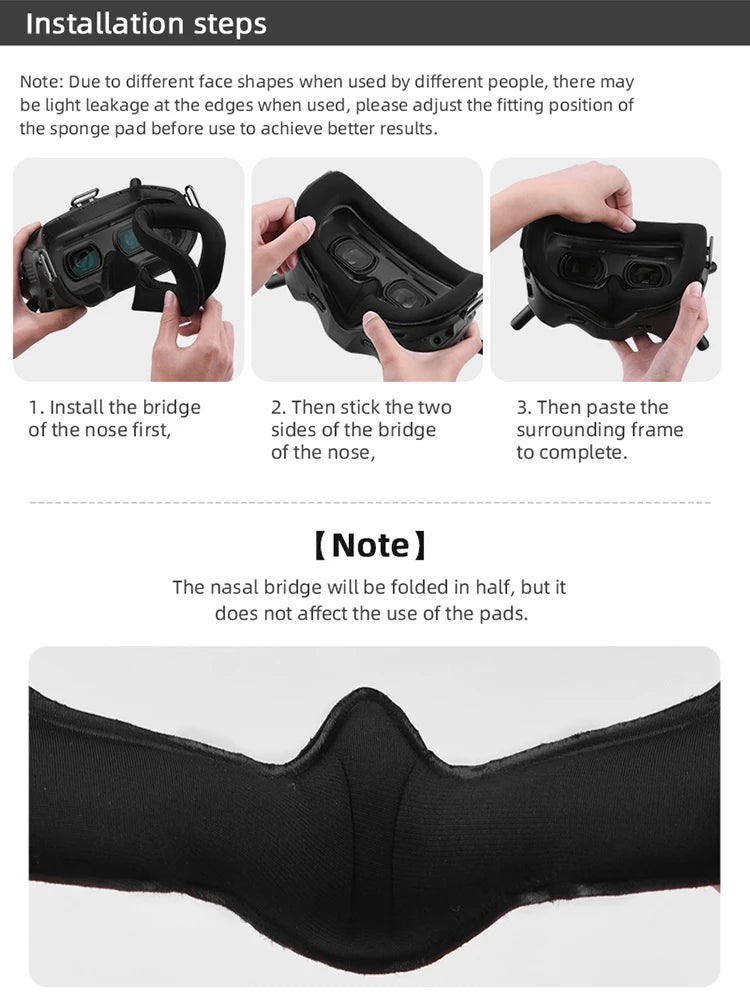 Face Mask Eye Pad for FPV Goggles V2, Face Mask Eye Pad for FPV Go