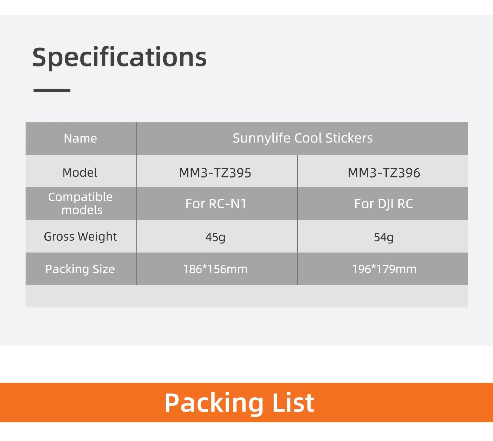 For DJI Mini 3 Pro Stickers Drone Protective Film Waterproof Remote Decals Full Cover Skin For DJI Mini 3 Pro Drone Accessories 50 Sunnylife Cool Stickers Model MM3-TZ395 Compatible For RC-NI