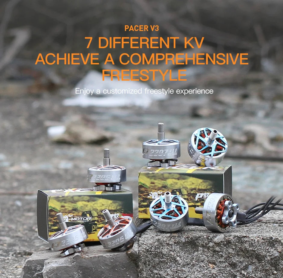 4PCS T-motor PACER P2306 V3.0 - KV1750 KV1950 KV2550 Powerful Brushless Outrunner Motor Freestyle For FPV RC Drone 11 4PCS T-motor, PACER V3 7 DIFFERENT KV ACHIEVE A COMPRE