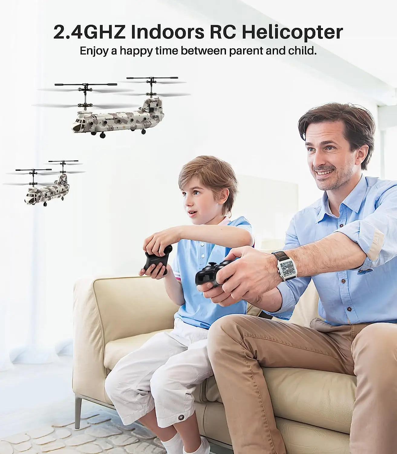SYMA S52H Remote Control Helicopter, 2.4GHZ Indoors RC Helicopter Enjoy a happy time between parent and