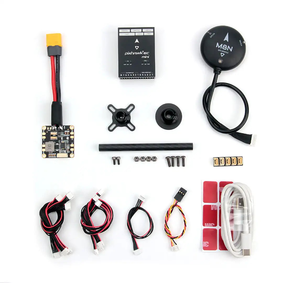 Holybro Pixhawk 6C Mini Flight Control - FC With M02 M06 Power Module and M8N M9N M10 GPS For Rc autonomous vehicle/Quadcopter/Airplane/Drone 15 Holybro Pixhawk 6C Mini Flight Control, "Standard" Pixhawk 6C is a "mini" version of