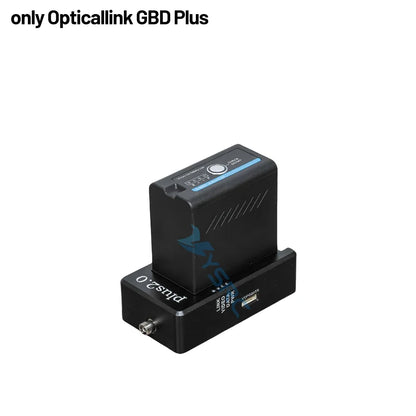 GBD Plus 2.0 optical link with 0.44mm G657A2 fiber, 2–10km range, 30km wired capability, and FPV data relay extension for long-range drone operations.