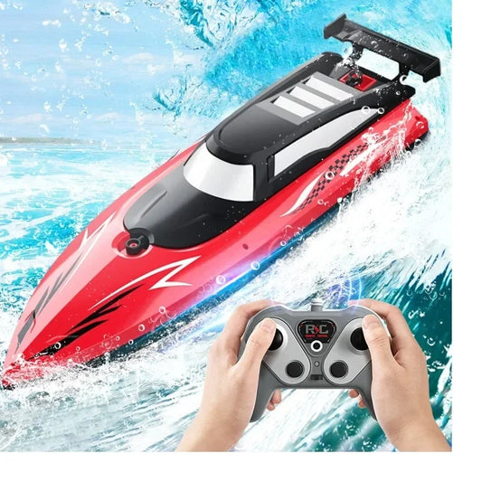 Gowinbaby RC Boat 2.4GHz Dual‑Motor Waterproof Speedboat, 20 KM/H, 33CM, 50M Control Distance