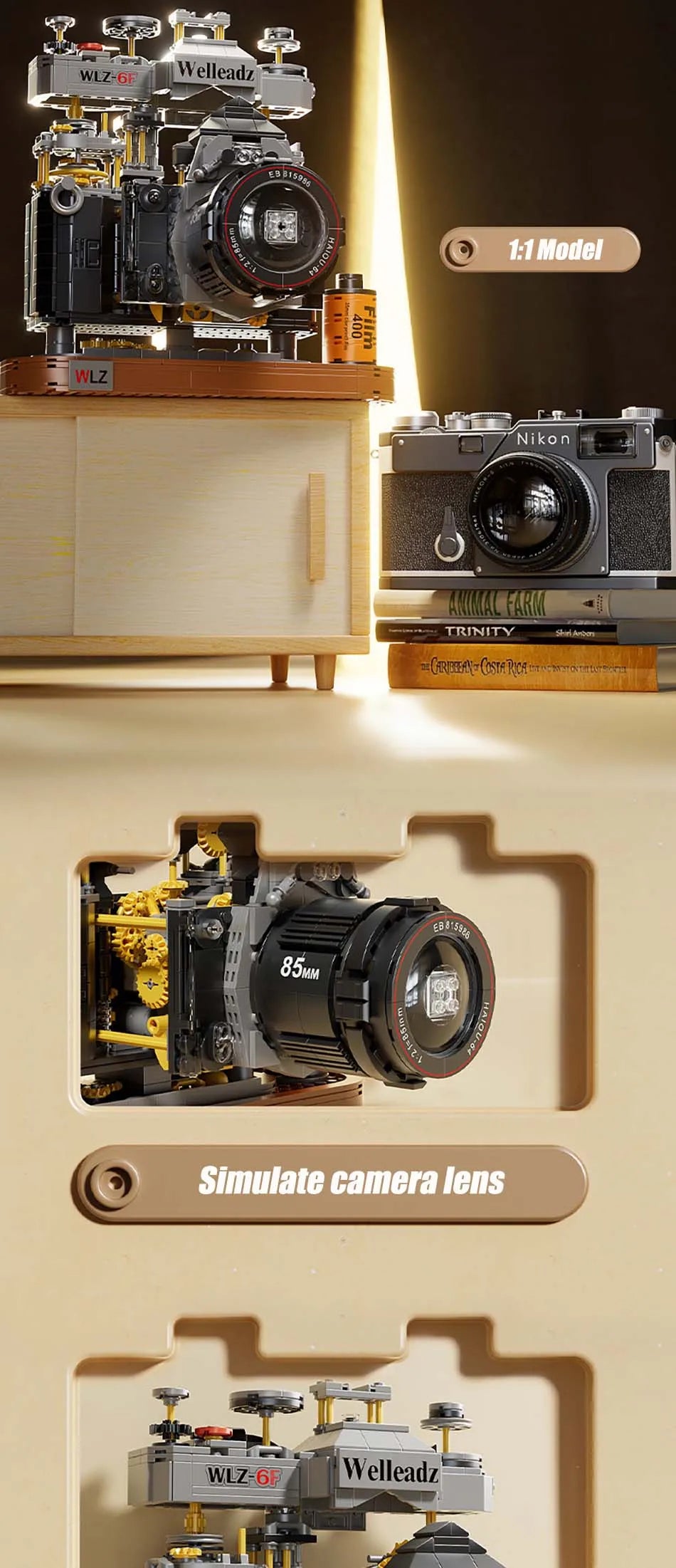 Retro feelings film camera series, Welleadz 11 Model 3 WLZ Nikon FArL TRINITv