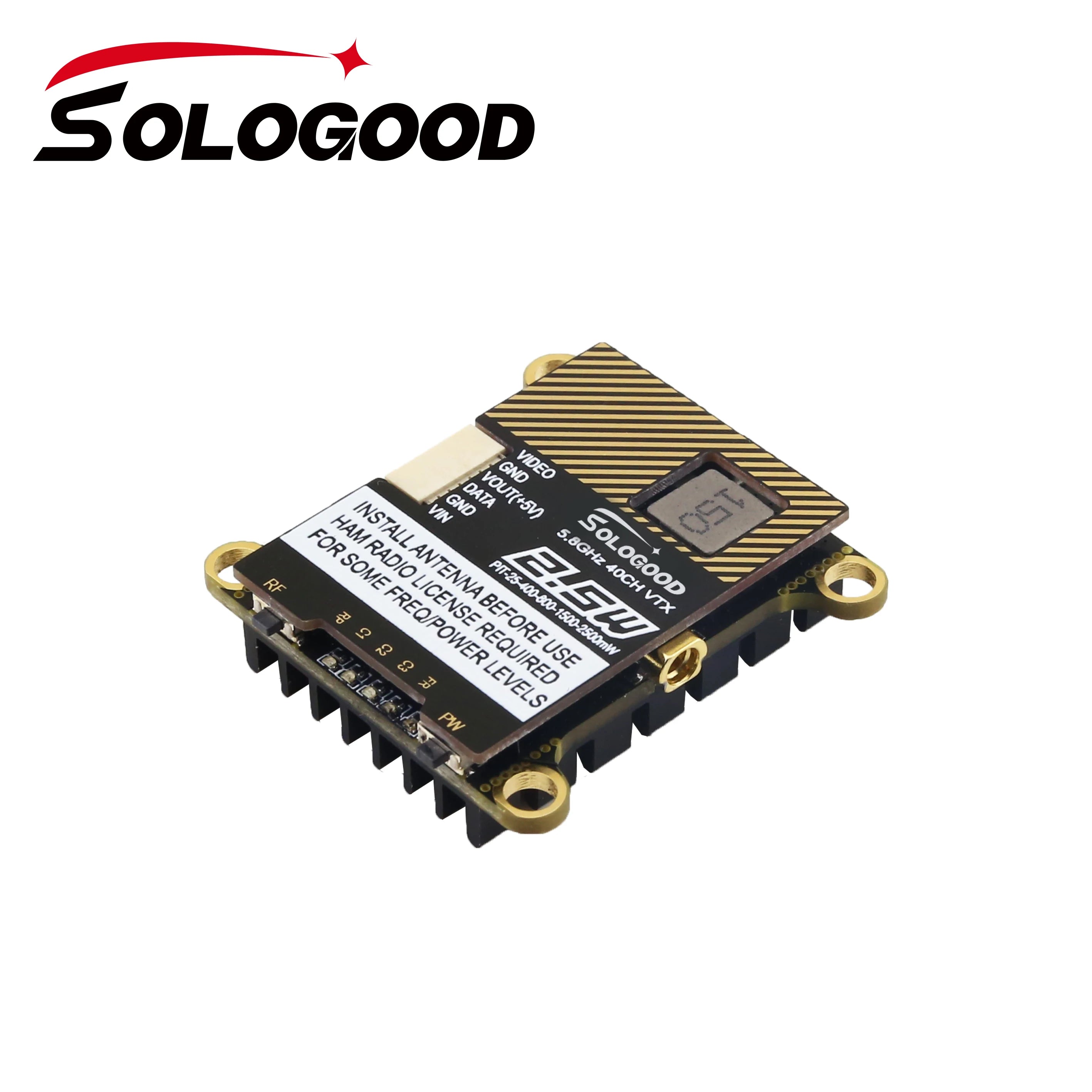 SoloGood 5.8G 2.5W 40CH VTX, HAMI SoLOGoop S.8GHz FOR _ 'RADIO ,