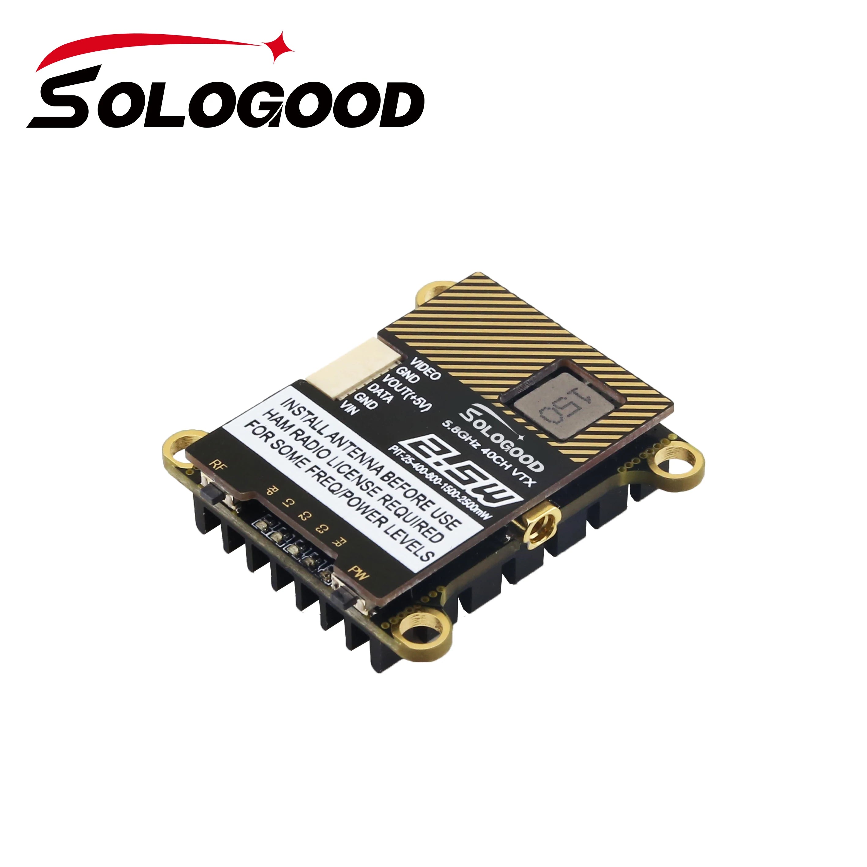 SoloGood 5.8G 2.5W 40CH VTX - 0/25/400/800/1500/2500mW NTSC/PAL Video Transmitter For RC FPV Freestyle Long Range Racing Drone 14 SoloGood 5.8G 2.5W 40CH VTX, HAMI SoLOGoop S.8GHz FOR _ 'RADIO ,