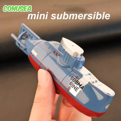 RC Boat, Mini submersible toy, 6-channel waterproof RC submarine, kids gift