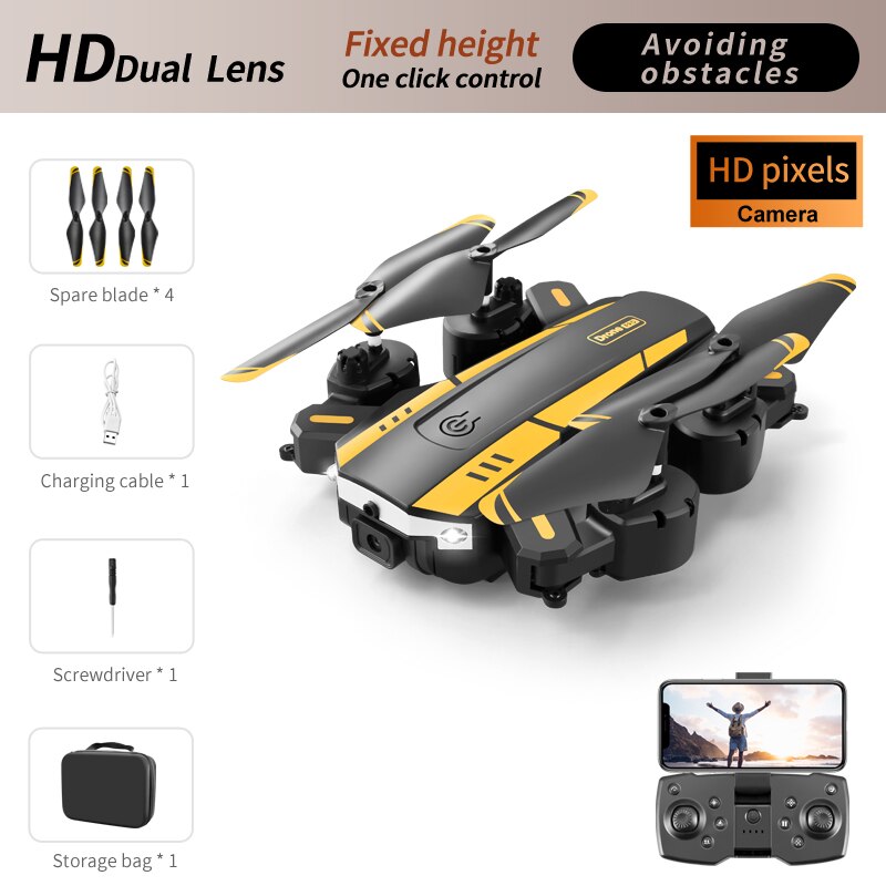 T6 Drone, HDDual Lens Fixed height Avoiding One click control obstacles HD pixels Camera Spare blade Char