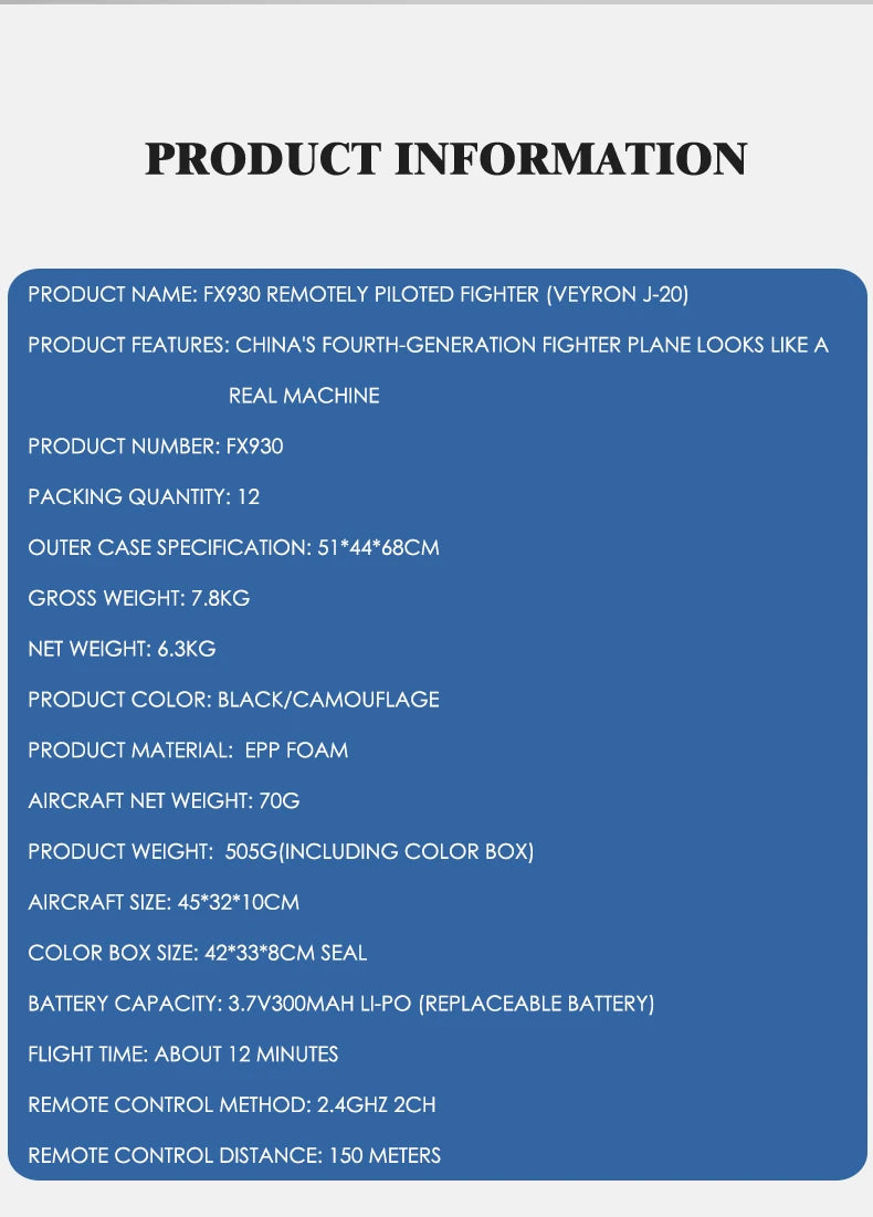 FX930 EPP Foam, CHINA'S FOURTH-GENERATION FIGHTER PLANE LOOKS