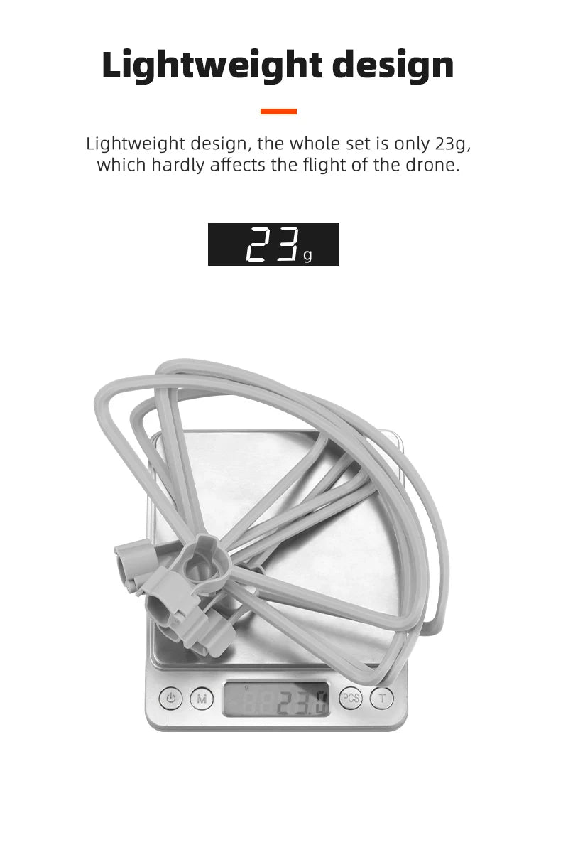 Propeller Guard for DJI Mini 3 Pro Drone - Propellers Protector Props Cover Wing Fan Bumper Cage Protective Ring Drone Accessories 45 Propeller Guard for DJI Mini 3 Pro Drone, the whole set is only 23g, which hardly affects the flight of the drone
