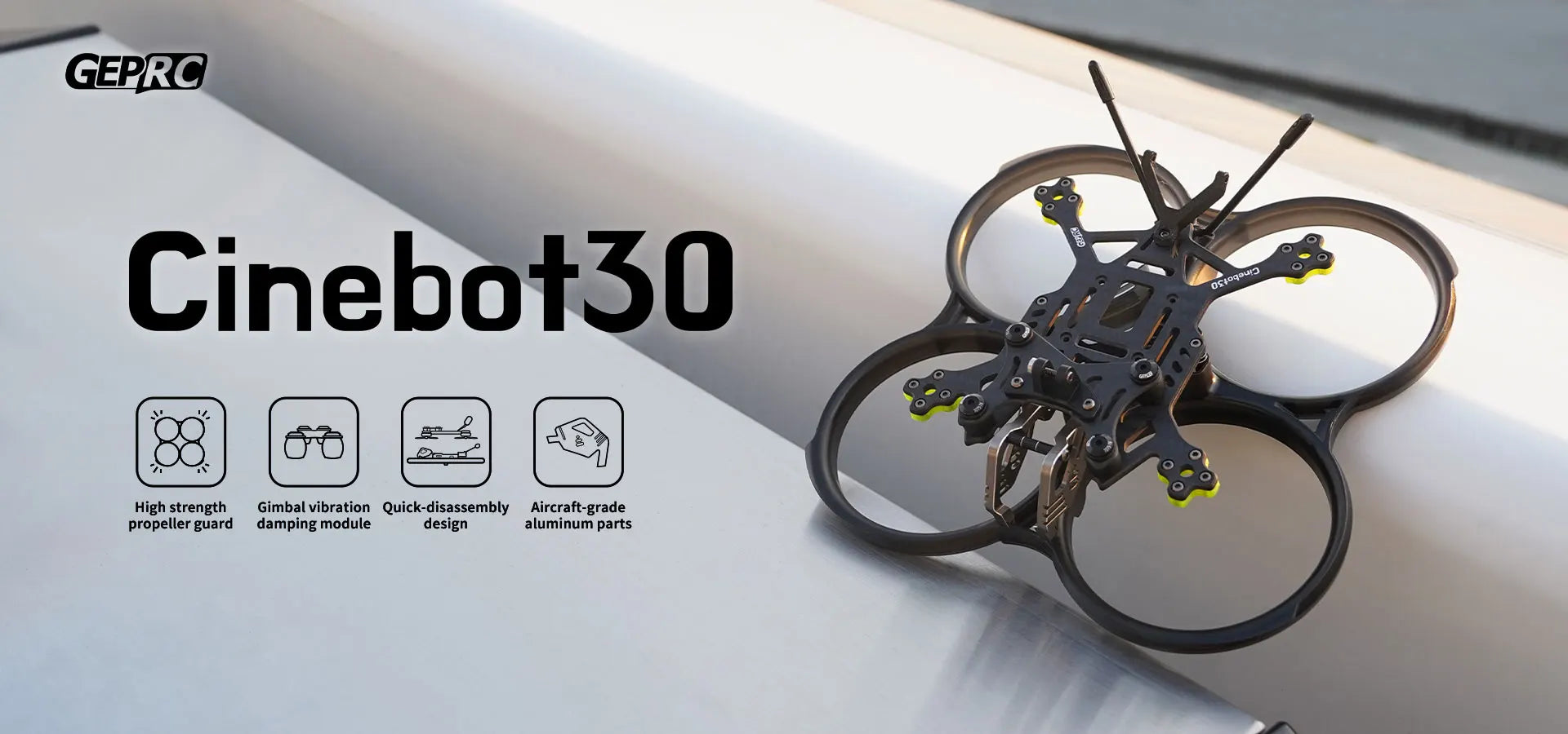 GEPRC Cinebot30 2 High strength Gimbal vibration Quick-disas