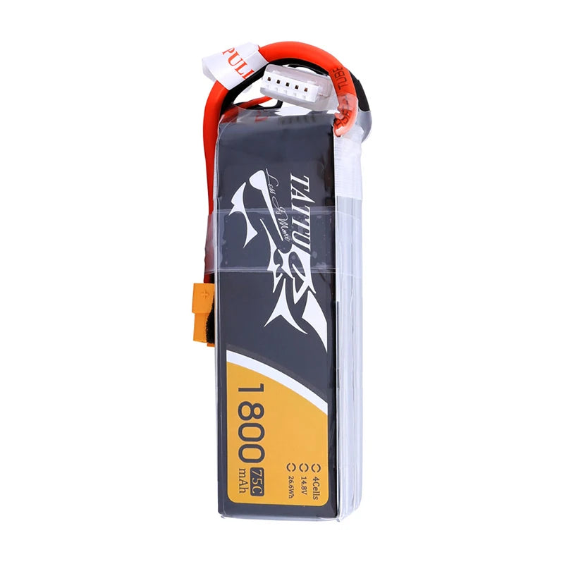 TATTU 4S 14.8V 1800mAh 75C LiPo Drone Betri Yenye Plug ya XT60