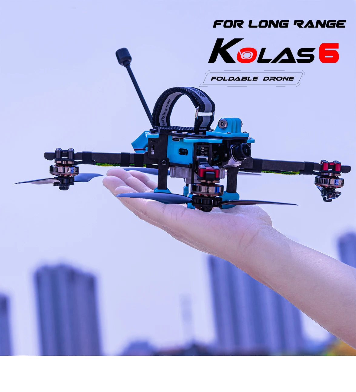 Axisflying KOLAS6" - 6inch Foldable FPV for Mid Long Range / Cinematic Drone with GPS - 4S 7 Axisflying KOLAS6", FOR LONG RANGE KOLAs6 FOLDABLE DR