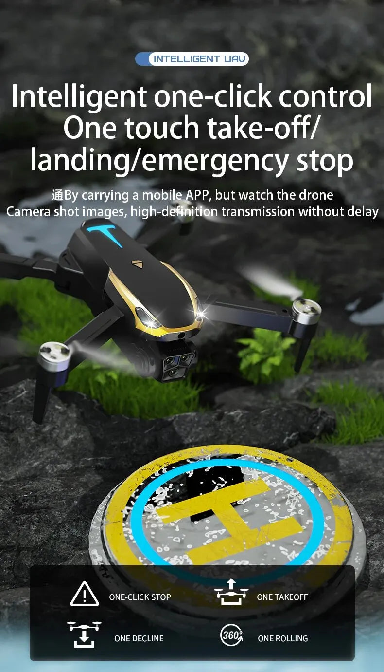 TESLA Drone, INTELLIGENT UAU Intelligent one-click control One touch take-offl landing