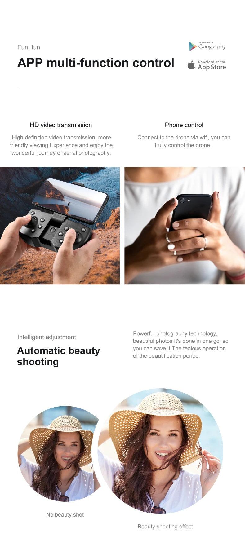 S8000 Drone - 2024 NEW Drone 4K HD Dual Lens With Optical Flow Obstacle Avoidance Photography Helicopter RC Mini Plane Toys Battery 16 S8000 Drone, google play app multi-function control download on the app store h