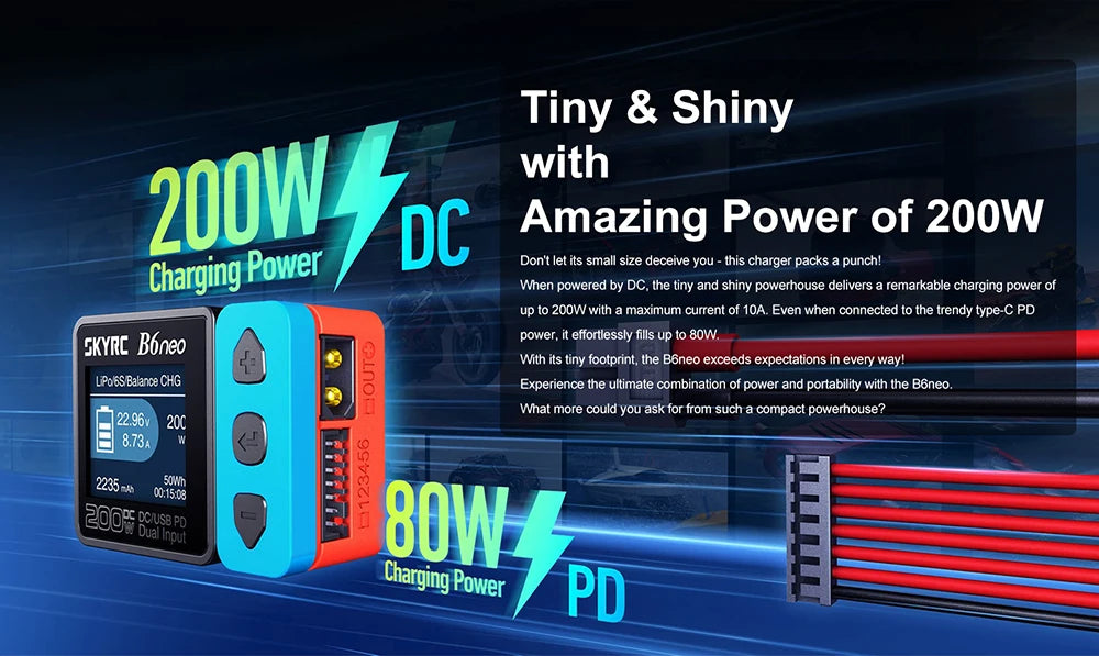 2023 SkyRC B6neo Smart Charger, SKYRC Boneo delivers remarkable charging power of up to ZOOW .
