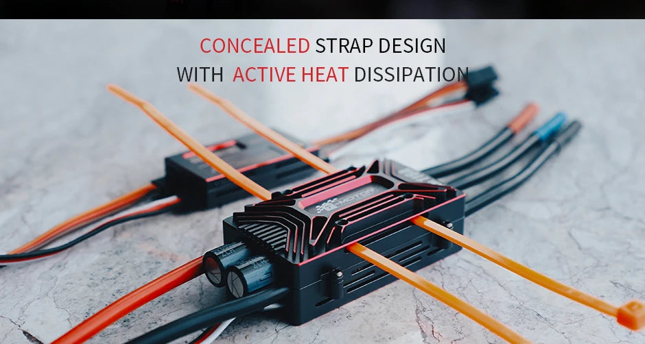 T-MOTOR AM116A ESC, CONCEALED STRAP DESIGN WITH ACTIVE HEAT DISSIP