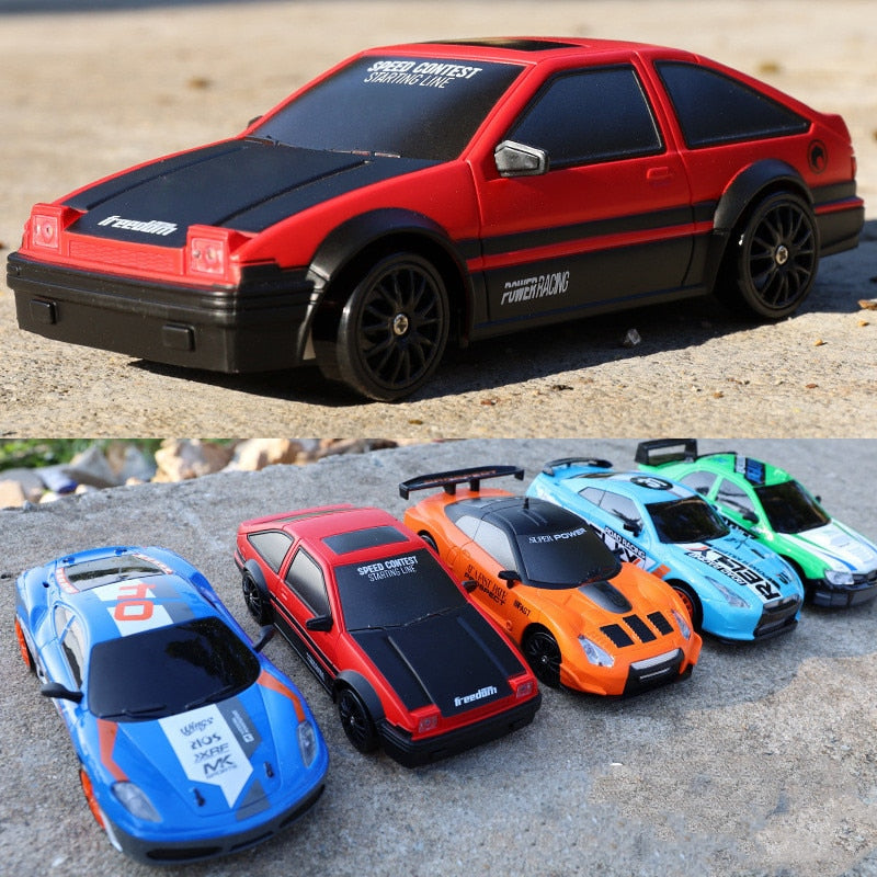 Remote Control Car RC Drift 2.4GHz 1:24 Scale 4WD 15KM/H High Speed Model  Vehicle with LED Lights Drifting Tire Racing Sport Toy for Adults Boys  Girls