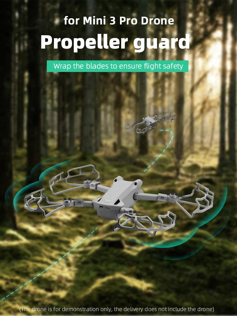 Propeller Guard for DJI Mini 3 Pro Drone, Mini 3 Pro Drone Propeller guard Wrap the blades to ensure flight safety . drone