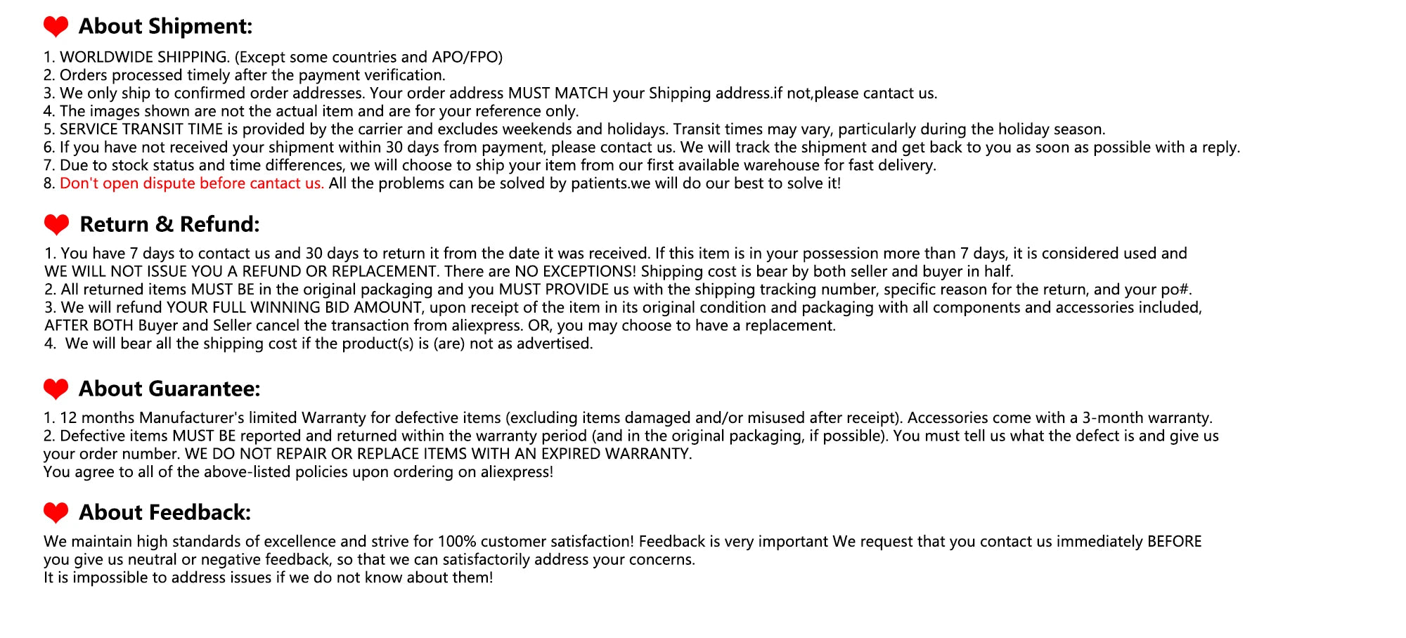 KF104 MAX2 Drone, International shipping available, with terms and conditions outlined, including returns, refunds, warranties, and customer service expectations.