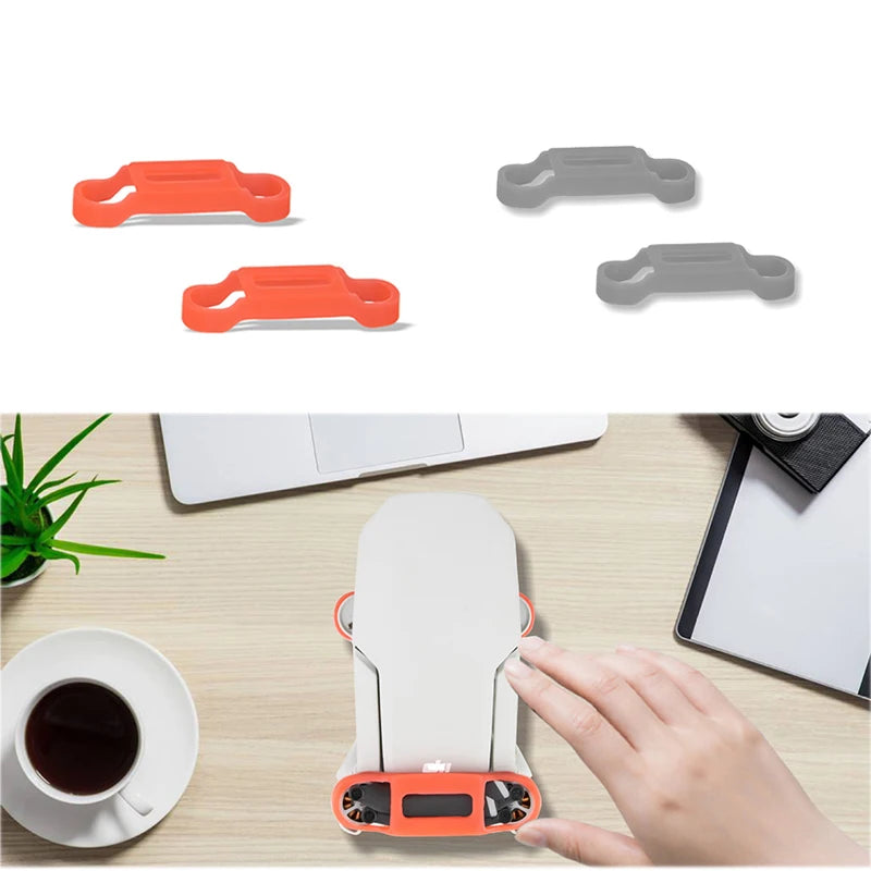 Propeller Motor Holder for DJI Mavic Mini SE Drone Blade Fix Props Protector Silicone Cover For DJI Mini 2 Drone Accessories 11 Stabilizer: silica gel.
