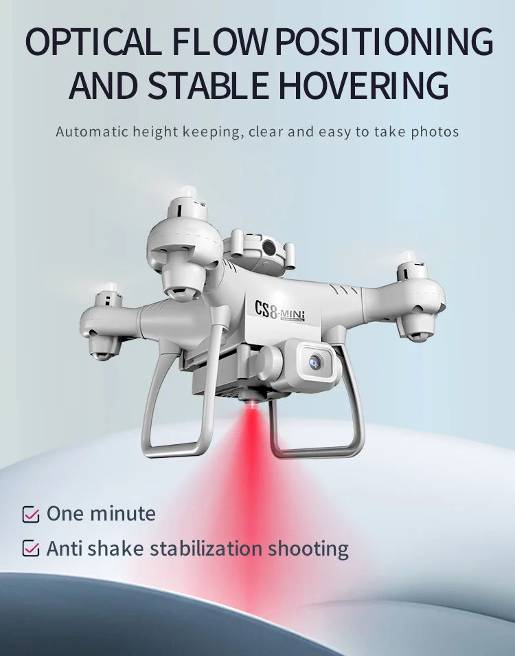 CS8 Drone - 4K Double Camera, CS8 Drone, cs8-min: one minute anti shake stabilization shooting