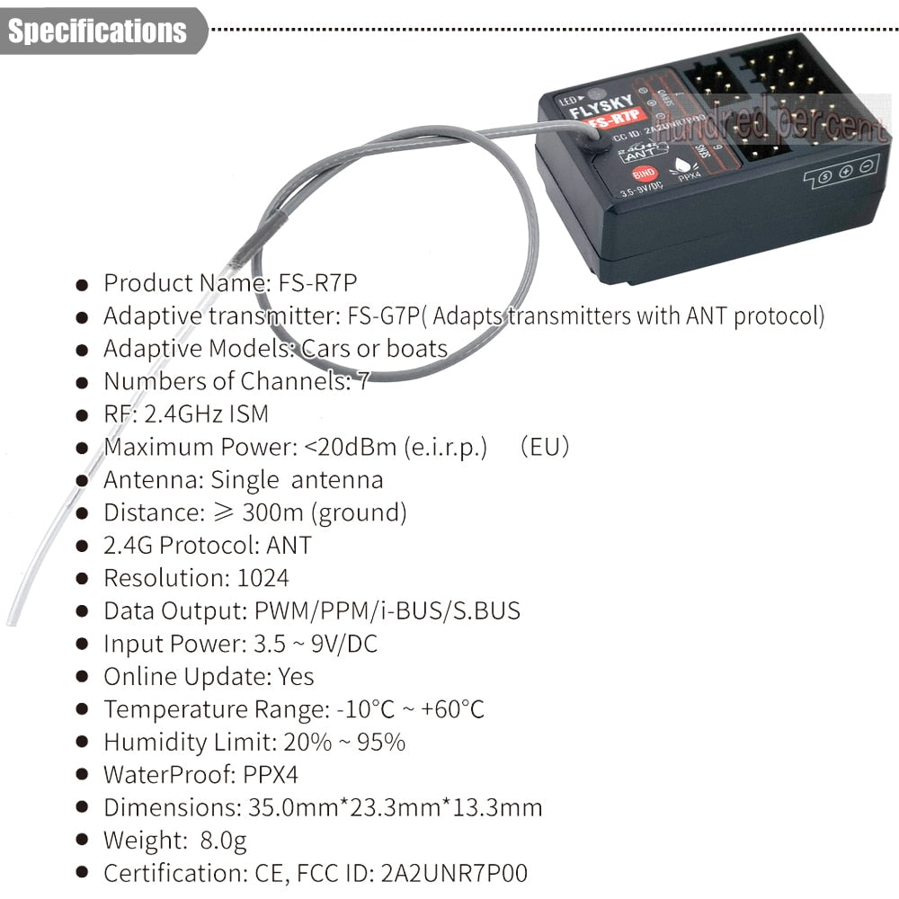 FS-G7P ( Adapts transmitters with ANT protocol) 2.4