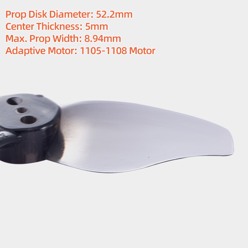 Prop Disk Diameter: 52.2mm Center Thickness: Smm Max: Prop