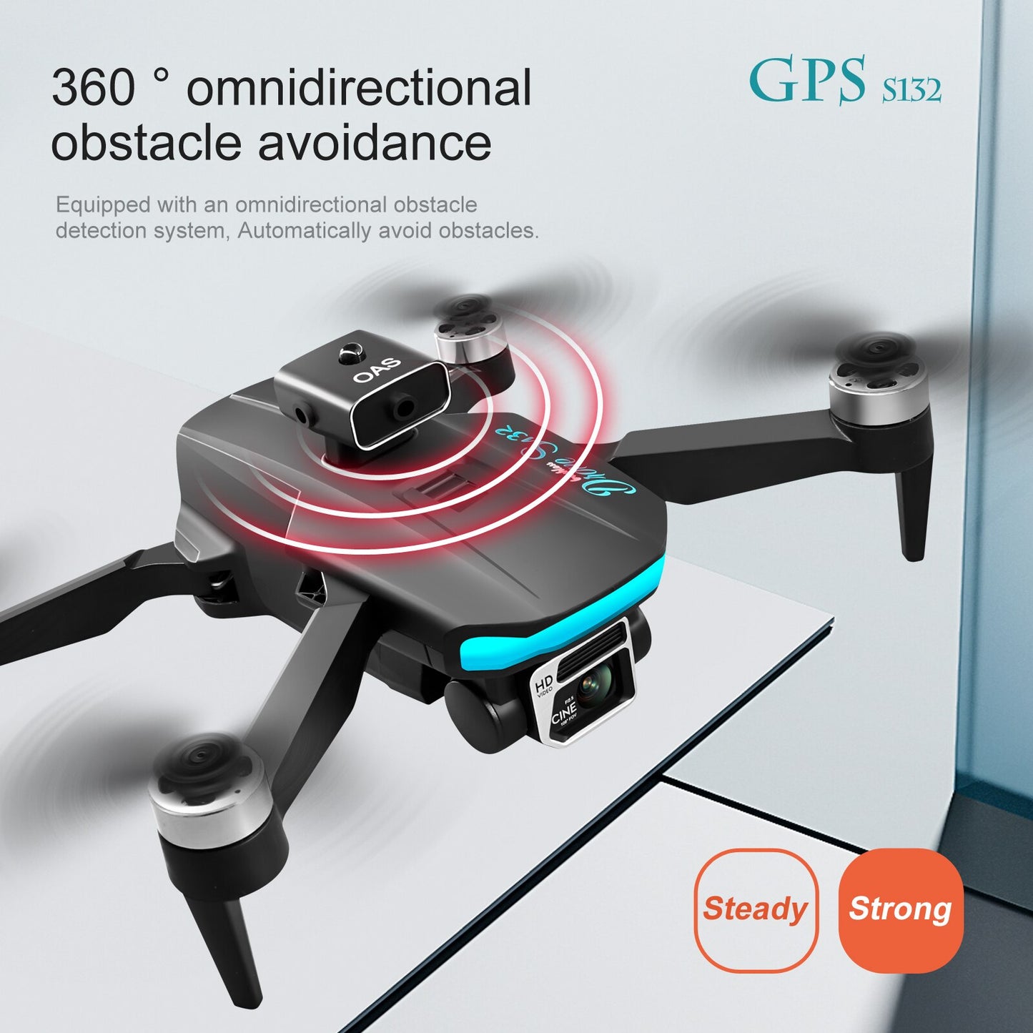 S132 Drone, omnidirectional GPS s132 obstacle avoidance system . 360