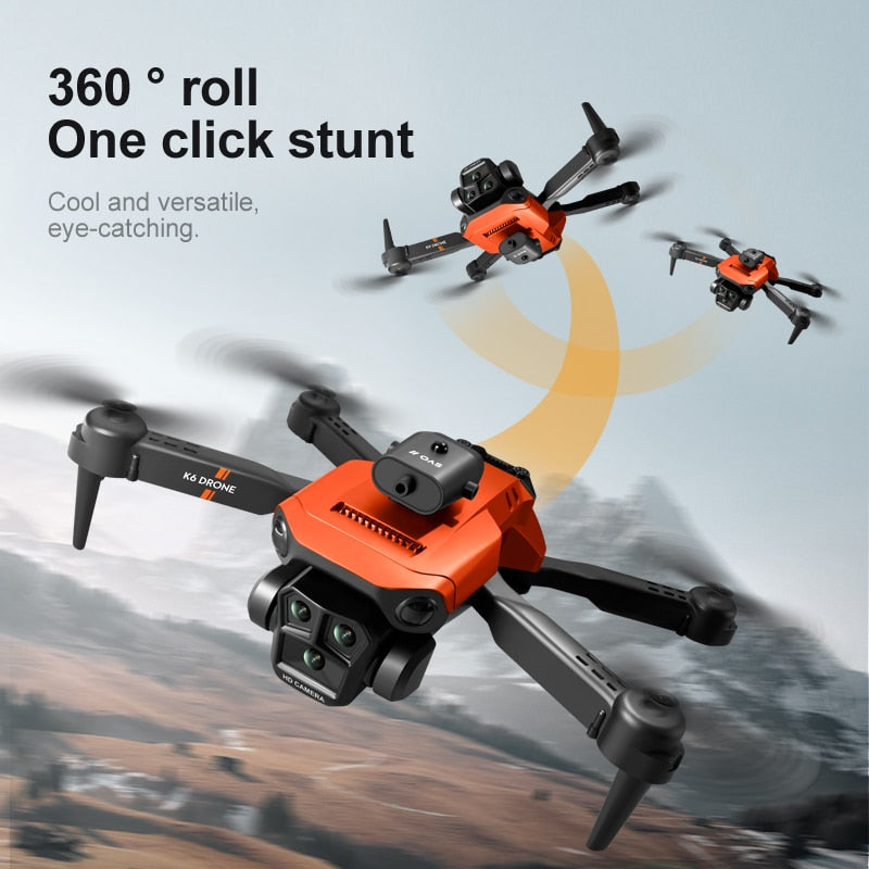 K6 Max Drone, 360 roll One click stunt Cool and versatile_ eye-catching_ Ko