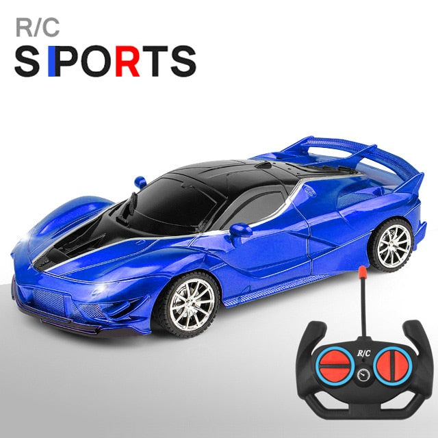 1/18 आरसी कार एलईडी लाइट 2.4जी रेडियो रिमोट कंट्रोल स्पोर्ट्स कारें - बच्चों के रेसिंग हाई स्पीड ड्राइव वाहन ड्रिफ्ट लड़कों लड़कियों के खिलौने के लिए