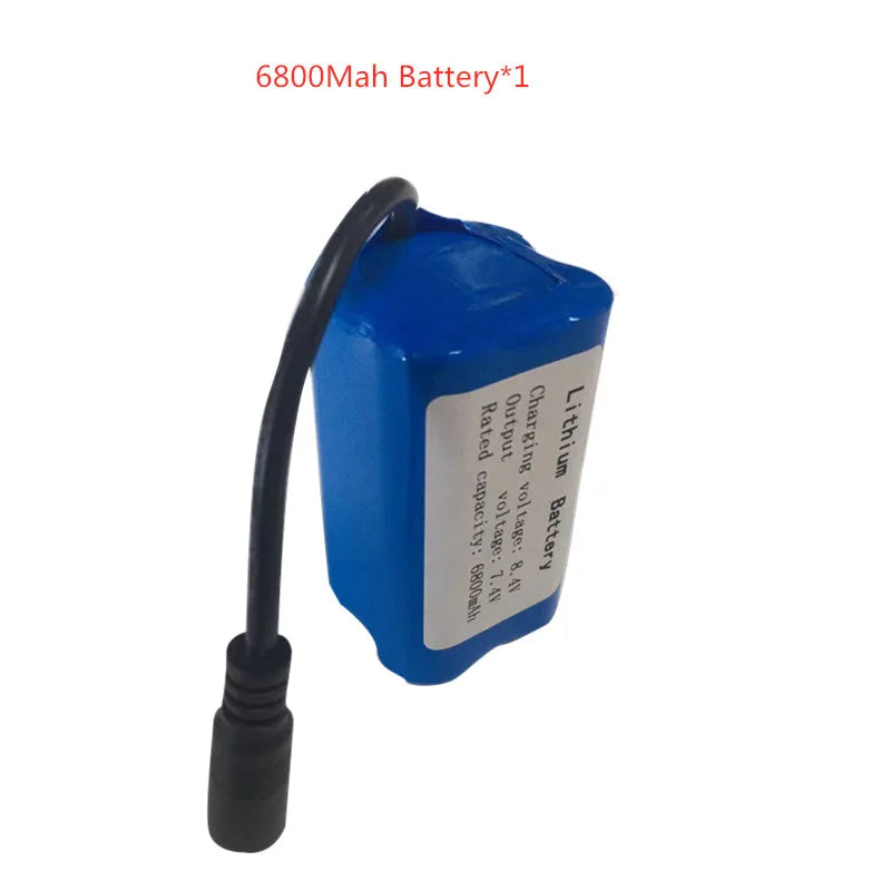 7.4V 13600Mah 6800Mah Battery, battery for t188 h18 C18 Bait Boat Battery Style7 :