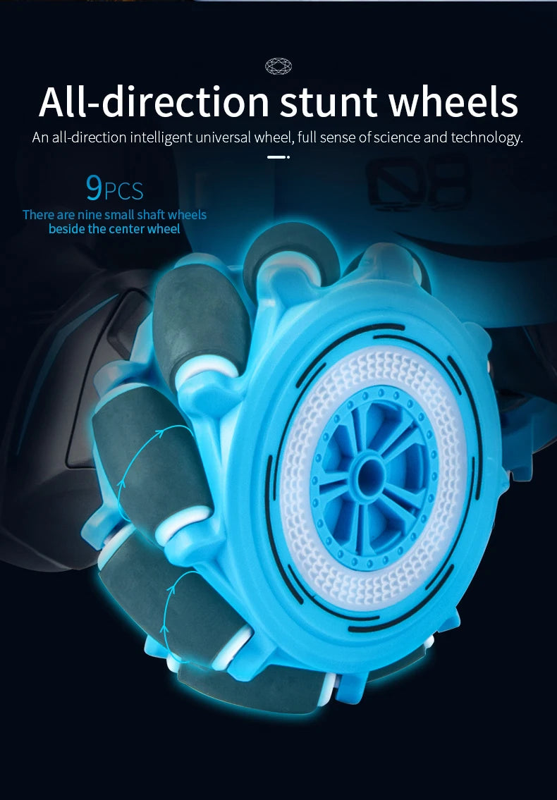 9pcs There are nine small shaft wheels beside the center wheel . all-dire