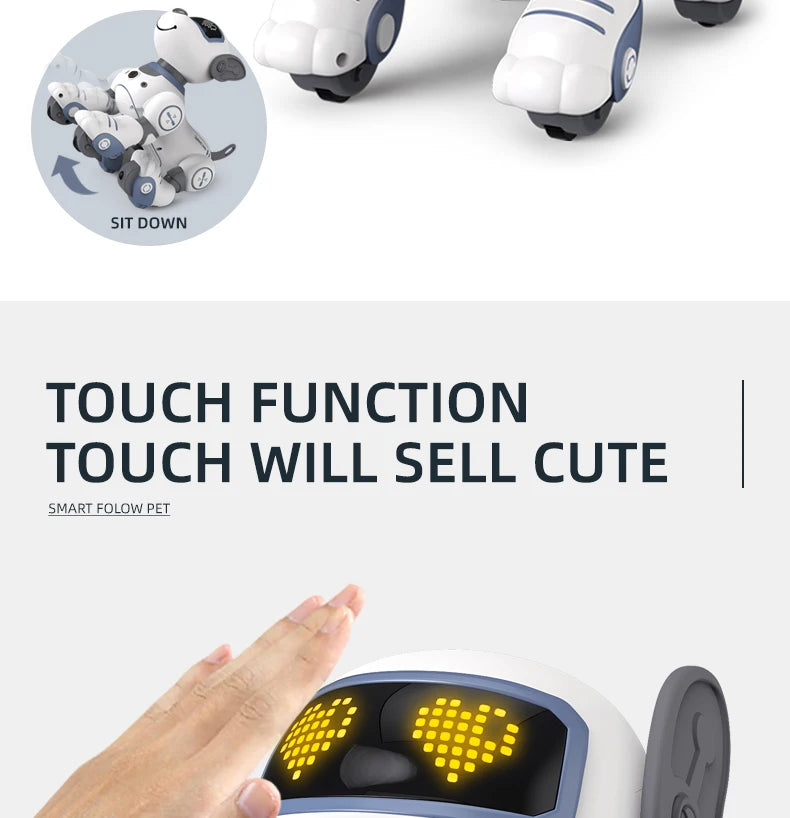 Funny RC Robot Electronic Dog Stunt Dog, Sit DOWN TOUCH FUNCTION TOUCH WILL SELL CUTE SMARI