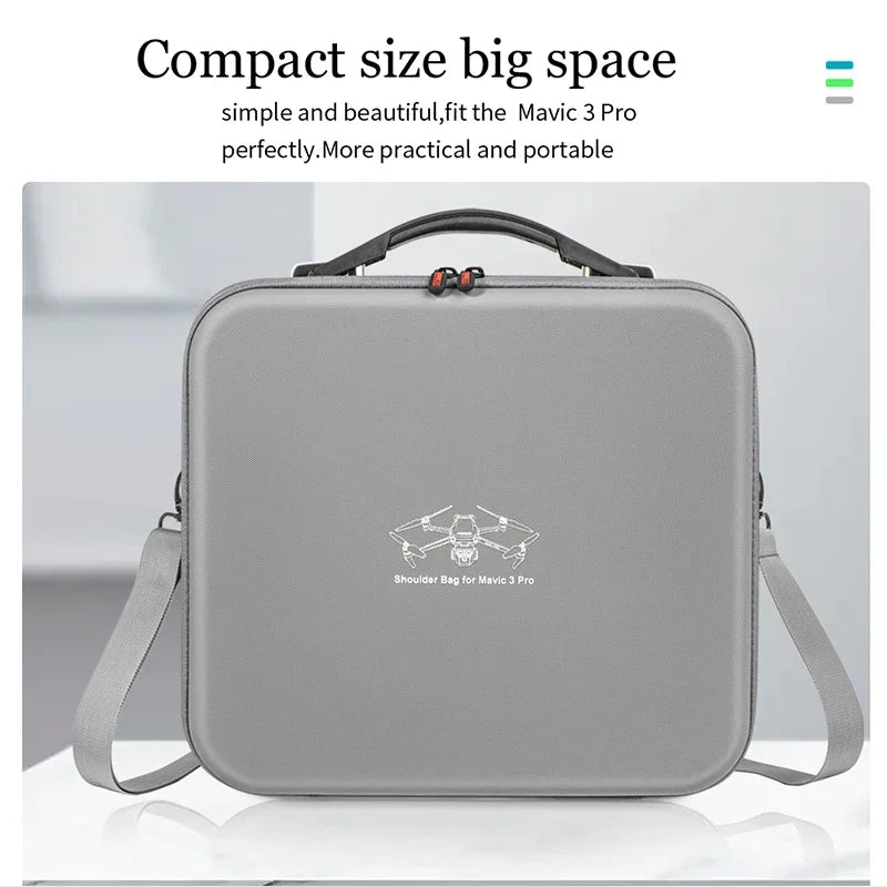 STARTRC Travel Handbag, Stylish, compact shoulder bag with drone logo, perfectly fits Mavic 3 Pro—portable, simple, and spacious.