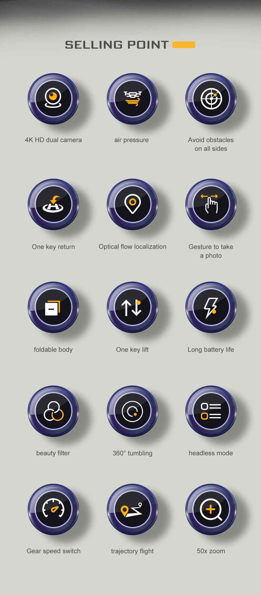 LSRC XT2 Drone, beauty filter 3609 tumbling headless mode gear speed switch trajectory