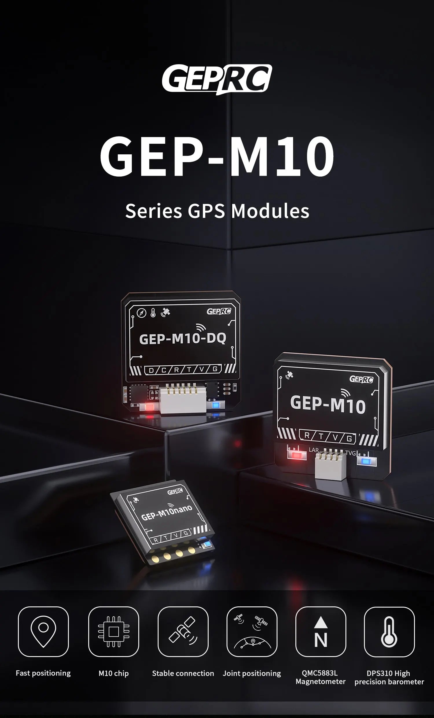 GEPRC GEP-M10 Series GPS, GEPRO GEP-Mio RHiIv G LAR TvG