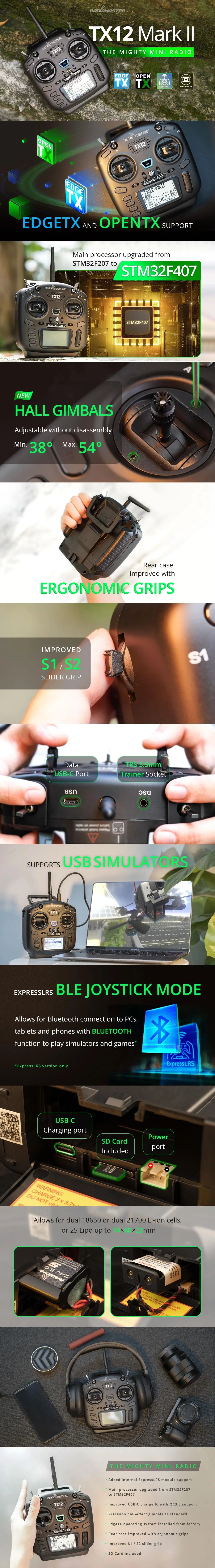 RadioMaster TX12 MK II, EdgeTX Multi-Module Compatible