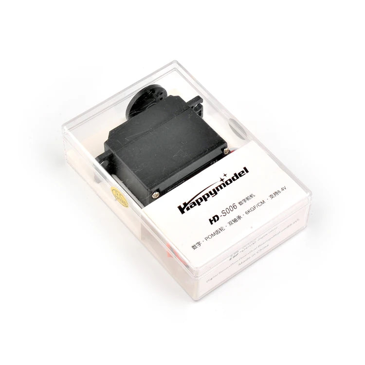 HappyModel HD-S006 Servo, HappyModel HD-S006 Digital Servo for RC Airplanes, Helicopters, and Drones with Universal Plug Installation.