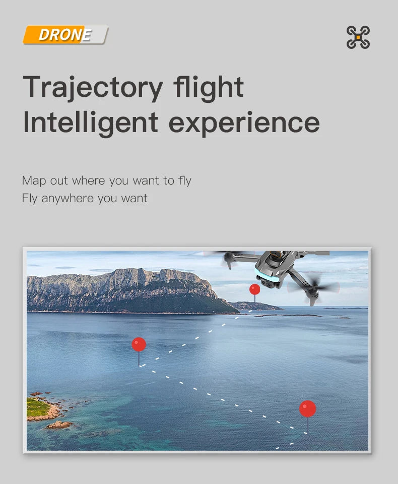 P15 Drone, dron trajectory flight intelligent experience map out where you want to fly fly