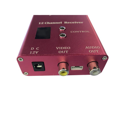 1.2G 8W 6CH VTX / 12CH VRX - आरसी मॉडल ड्रोन/क्वाडकॉप्टर के लिए वायरलेस एनालॉग ट्रांसमीटर रिसीवर ऑडियो वीडियो ट्रांसमिशन सिस्टम