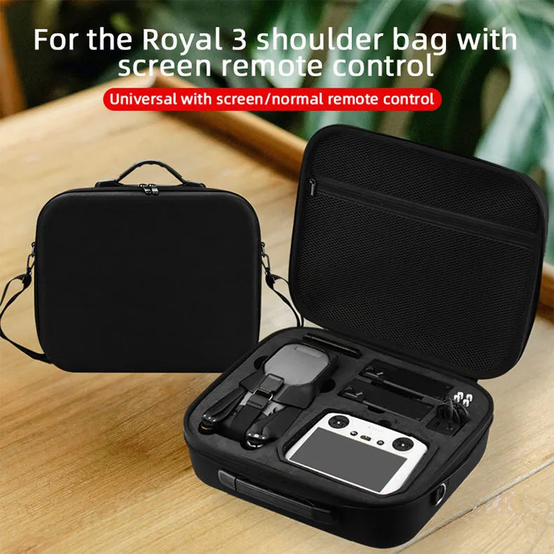 Portable Shoulder Bag for DJI Mavic 3/3 Classic/3 Cine Smart Remote Control Carrying Case Storage Bag Handbag Drone Accessories 9 Portable Shoulder Bag, Royal 3 shoulder bag with screen remote control Universal with screen /normal remote control