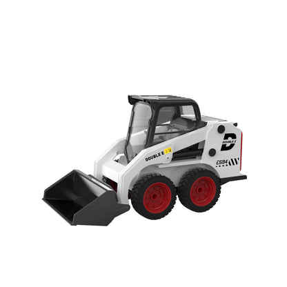 Double E E594 1:14 Skid Steer Loader RC Truck, 2.4GHz, 3.7V 500mAh Battery, LED Cockpit, Simulative Sounds