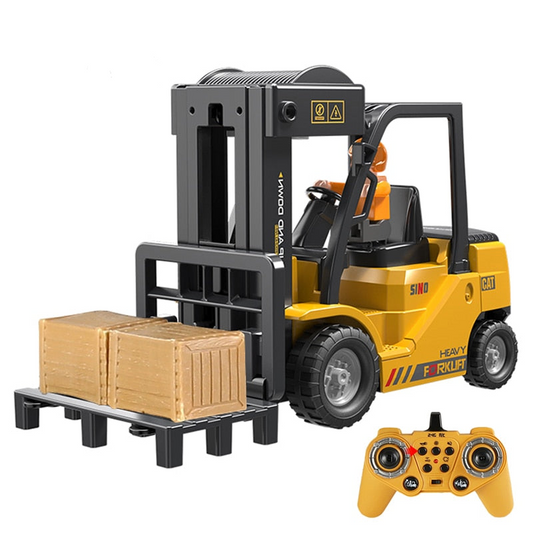 RC Car Children Toys - Remote Control Cars Toys for Boys  Forklift Truck Cranes  Liftable Stunt Car Electric Vehicle for Kids Gift