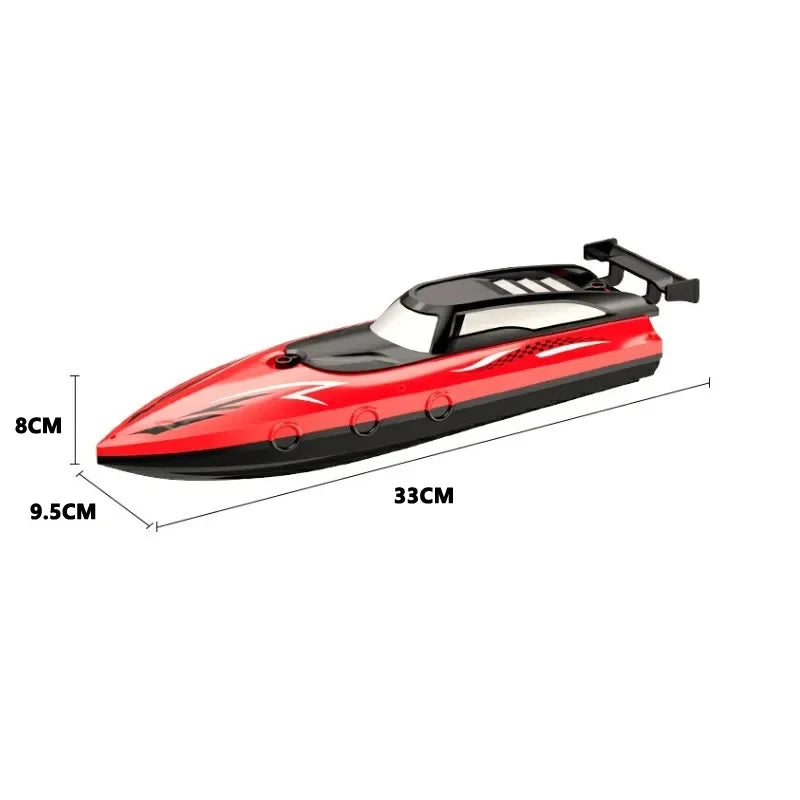 Gowinbaby RC Boat 2.4GHz Dual‑Motor Waterproof Speedboat, 20 KM/H, 33CM, 50M Control Distance