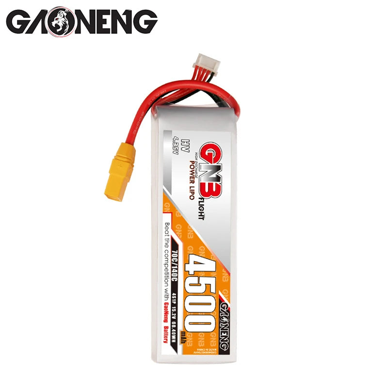 GNB 4S HV 15.2V 4500mAh 70C/140C Lipo Drone Battery