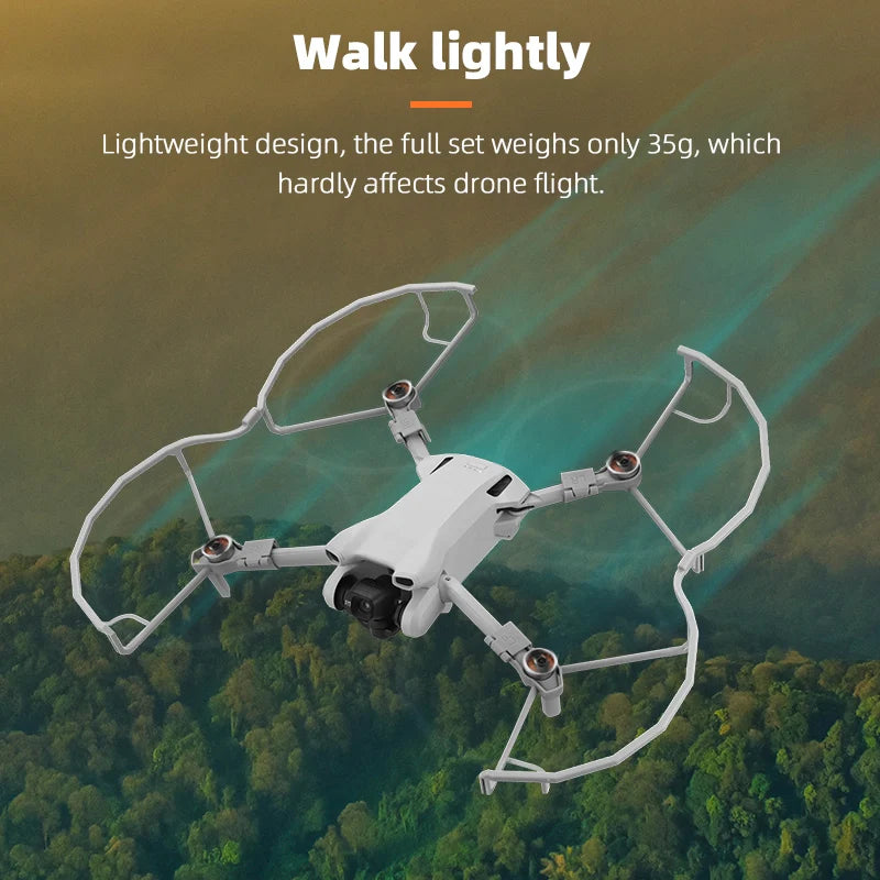 Drone Propeller, Walk lightly Lightweight design, the full set weighs only 35g, which hardly affect